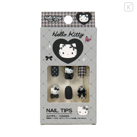 Japan Sanrio Nail Tips - Hello Kitty : Monotone - 1