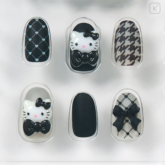 Japan Sanrio Nail Tips - Hello Kitty : Monotone - 3