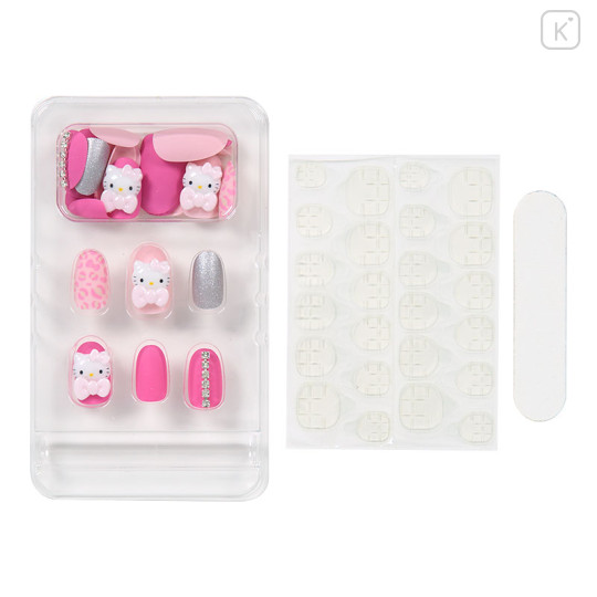 Japan Sanrio Nail Tips - Hello Kitty : Leopard - 2