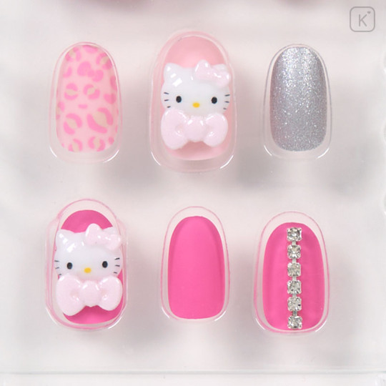 Japan Sanrio Nail Tips - Hello Kitty : Leopard - 3