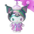 Japan Sanrio Original Mascot Keychain - Kuromi : Sailor Collar - 3