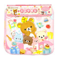 Japan San-X Petit Towel Handkerchief Set - Rilakkuma : Smiling Happy For You - 1