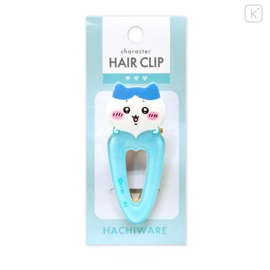 Japan Chiikawa Acrylic Hair Clip - Hachiware : Heart - 1