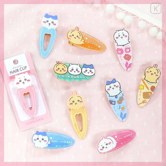 Japan Chiikawa Acrylic Hair Clip - Hachiware : Became Doll - 2