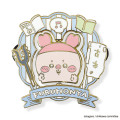 Japan Chiikawa Gimmick Pin Badge - Furuhonya Kani-chan : Reading - 6