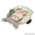 Japan Chiikawa Gimmick Pin Badge - Furuhonya Kani-chan : Reading - 7