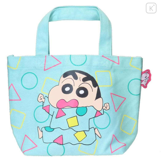 Japan Crayon Shin-chan Mini Tote Bag - Shinnosuke Nohara : Pajama Mint - 1