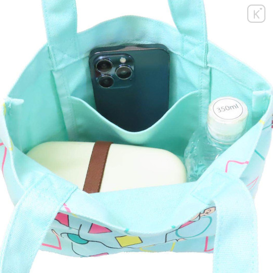 Japan Crayon Shin-chan Mini Tote Bag - Shinnosuke Nohara : Pajama Mint - 3