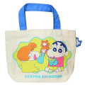 Japan Crayon Shin-chan Mini Tote Bag - Shinnosuke Nohara : Playing With Sister - 1