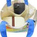 Japan Crayon Shin-chan Mini Tote Bag - Shinnosuke Nohara : Playing With Sister - 3