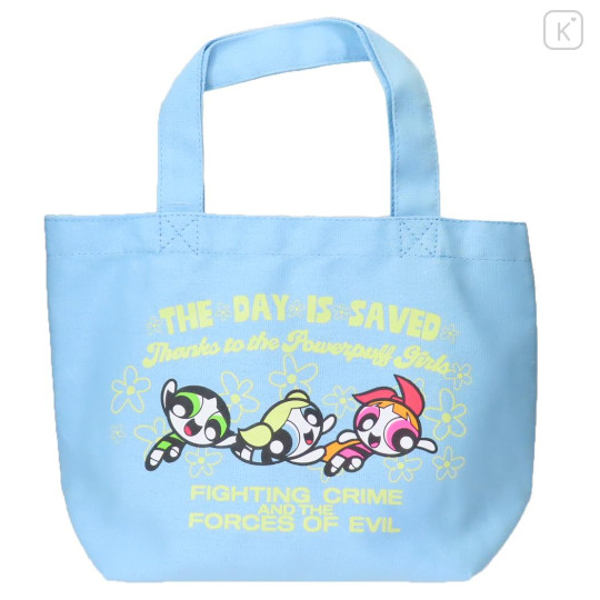 Japan The Powerpuff Girls Mini Tote Bag - Light Blue The Day Is Saved - 1