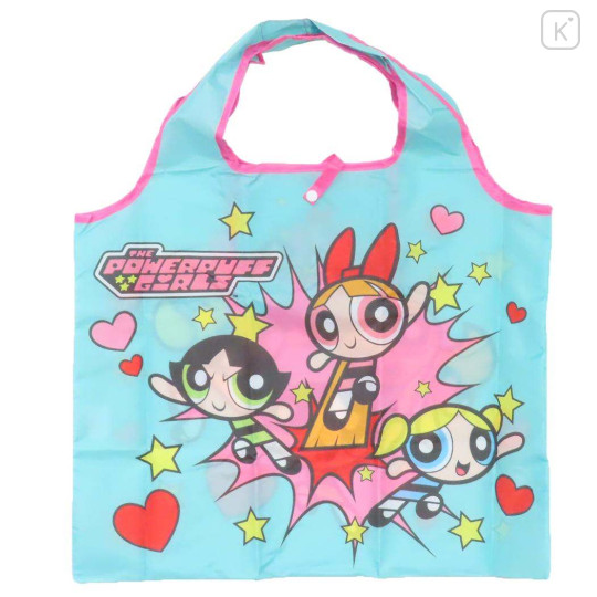 Japan The Powerpuff Girls Eco Shopping Bag - Turquoise - 1