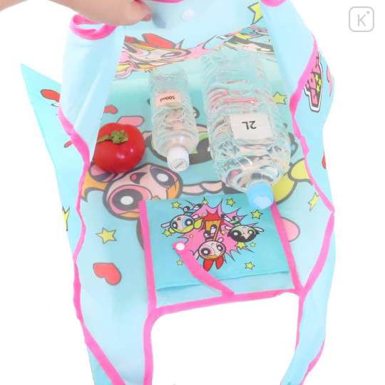 Japan The Powerpuff Girls Eco Shopping Bag - Turquoise - 3
