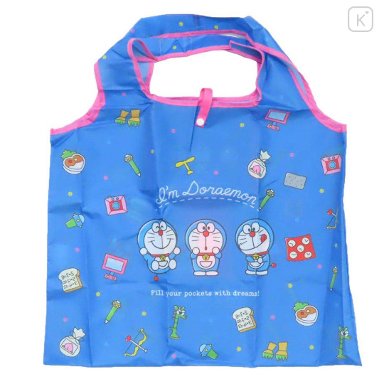 Japan Doraemon Eco Shopping Bag - Secret Gadgets Blue - 1