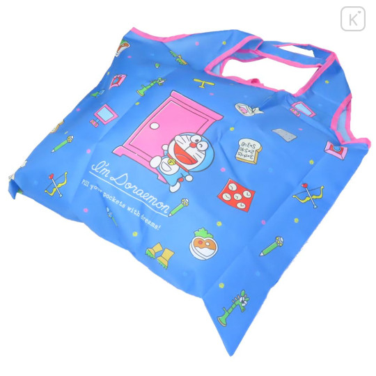 Japan Doraemon Eco Shopping Bag - Secret Gadgets Blue - 2