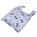 Japan Sanrio Eco Shopping Bag & Silicone Mascot Pouch - Kuromi : Purple - 2