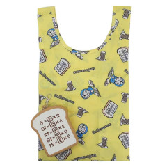 Japan Doraemon Eco Shopping Bag & Silicone Mascot Pouch - Gadget Memory Bread