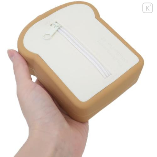 Japan Doraemon Eco Shopping Bag & Silicone Mascot Pouch - Gadget Memorization Bread - 5