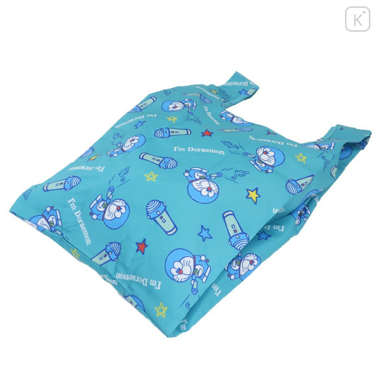 Japan Doraemon Eco Shopping Bag & Silicone Mascot Pouch - Gadget Small Light - 2