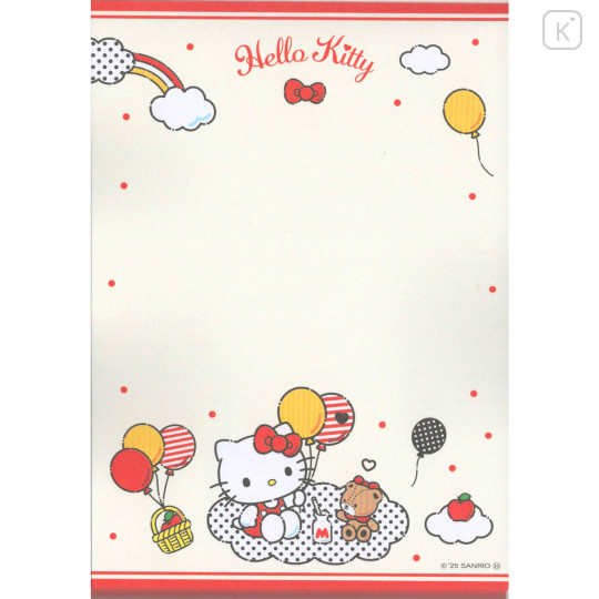 Japan Sanrio A6 Notepad - Hello Kitty & Tiny Chum : Balloon Party - 4