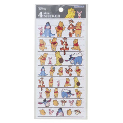 Japan Disney 4 Size Sticker - Winnie the Pooh : Friends Hunny