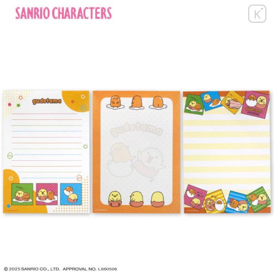 Japan Sanrio A6 Notepad - Gudetama : Variation - 2