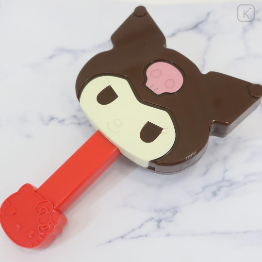 Japan Sanrio Hair Brush - Kuromi : Chocolate - 3