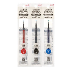 Japan Uni-ball Zento UBR-Z-38 Gel Pen Refill - 0.38mm