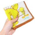 Japan Looney Tunes Mini Towel Jacquard Handkerchief - Tweety - 3