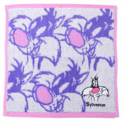 Japan Looney Tunes Mini Towel Jacquard Handkerchief - Sylvester