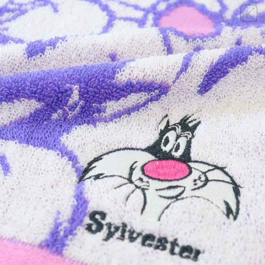 Japan Looney Tunes Mini Towel Jacquard Handkerchief - Sylvester - 2