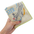 Japan Looney Tunes Mini Towel Jacquard Handkerchief - Tweety & Sylvester Chasing - 3