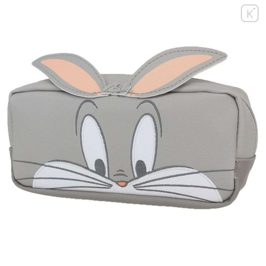 Japan Looney Tunes Pen Pouch Pencil Case - Bugs Bunny Face - 1