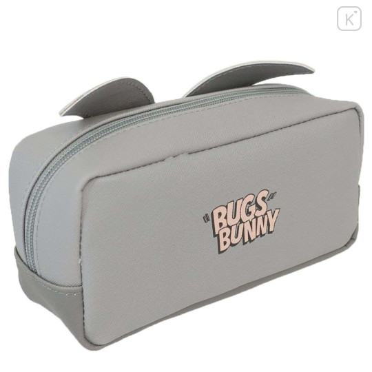 Japan Looney Tunes Pen Pouch Pencil Case - Bugs Bunny Face - 2