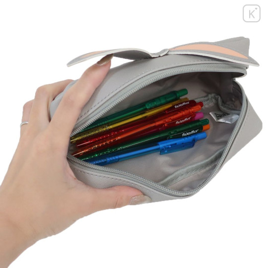 Japan Looney Tunes Pen Pouch Pencil Case - Bugs Bunny Face - 3