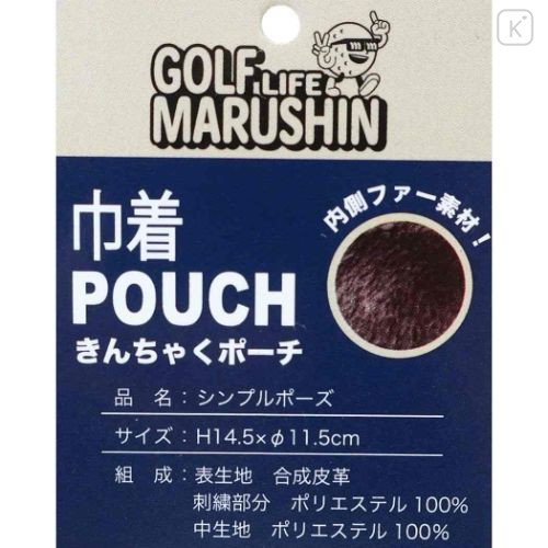 Japan Looney Tunes Golf Ball Pouch - Tweety : Drawstring Black - 4