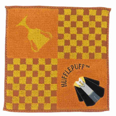 Japan Harry Potter Mini Towel Jacquard Handkerchief - Hufflepuff Deep Yellow