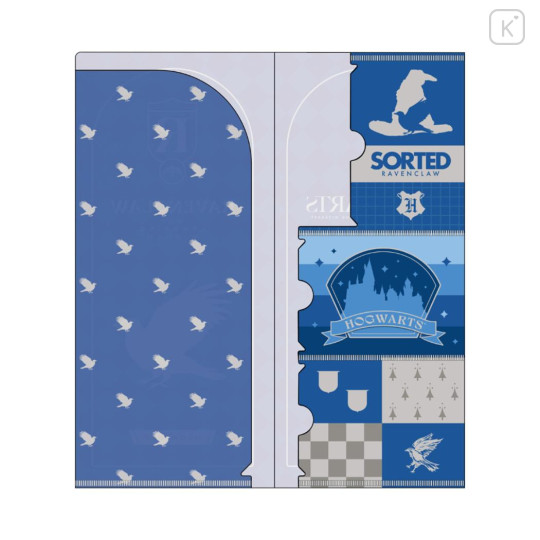 Japan Harry Potter Mini Clear File Ticket Holder - Ravenclaw Blue - 3