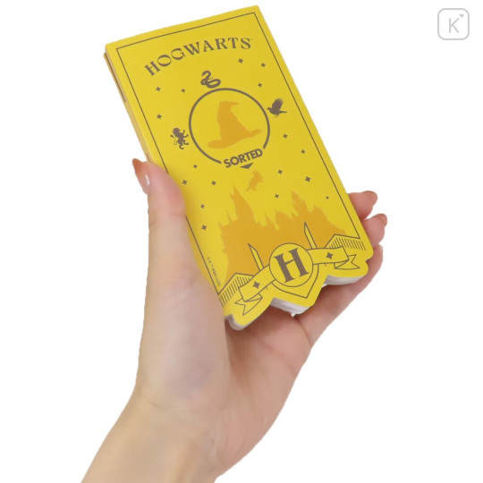 Japan Harry Potter Flip Memo Pad - Hufflepuff Yellow - 2