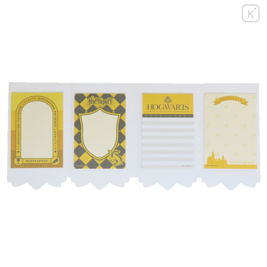 Japan Harry Potter Flip Memo Pad - Hufflepuff Yellow - 3