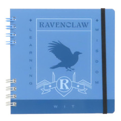 Japan Harry Potter Square Ring Notebook - Ravenclaw Blue