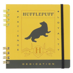 Japan Harry Potter Square Ring Notebook - Hufflepuff Yellow