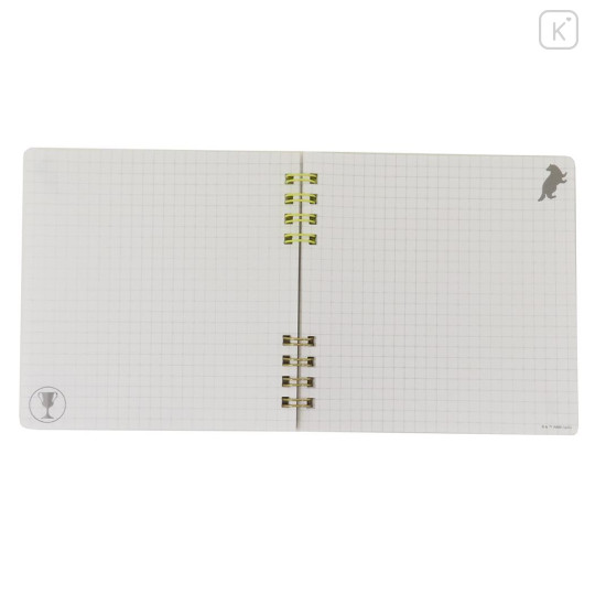 Japan Harry Potter Square Ring Notebook - Hufflepuff Yellow - 3