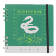 Japan Harry Potter Square Ring Notebook - Slytherin Green
