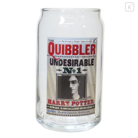 Japan Harry Potter Glass Tumbler - Can-Shaped Warning Quibbler - 1
