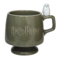 Japan Harry Potter Ceramic Mug with Nokkari Figure - Hedwig - 1