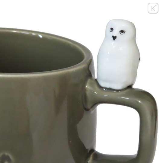 Japan Harry Potter Ceramic Mug with Nokkari Figure - Hedwig - 3
