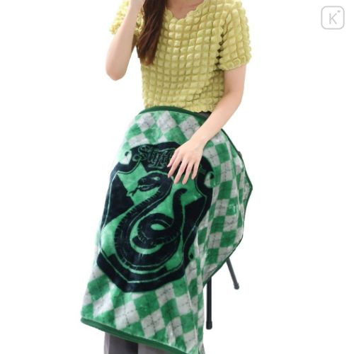 Japan Harry Potter Fluffy Blanket - Slytherin Logo - 4
