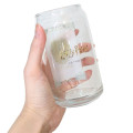 Japan Harry Potter Glass Tumbler - Can-Shaped Hufflepuff Logo - 2