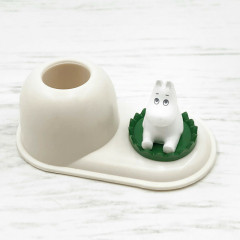 Japan Moomin Toothbrush Stand - Moomintroll : Sitting on Leaf